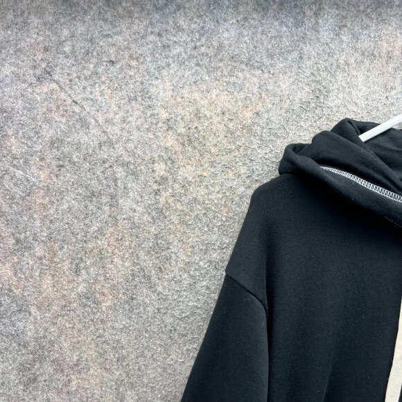 True Religion Full Zip Hoodie Men 2XL Black Buddha Print World Tour Jacket - Picture 7 of 12